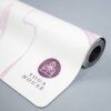 Tapete de yoga - yoga mat marmorizado branco